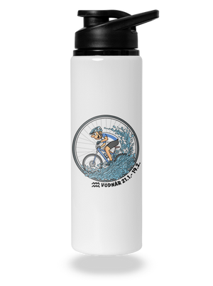 Cyklistický horoskop: Vodnár flaša na vodu White