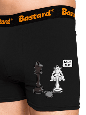 Šach mat boxerky Black