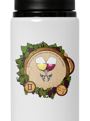 Vínny horoskop: Blíženec flaša na vodu White