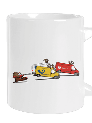 Santa se soby veľký hrnček White