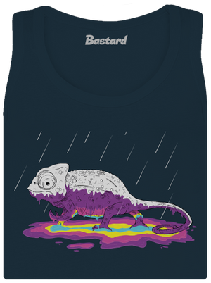 Odkryté tajomstvo dámske tielko klasické Navy