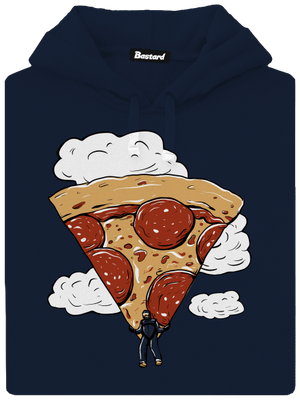 Pizzašutista pánska mikina klokanka Navy