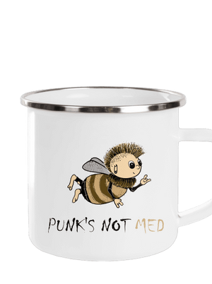 Punks Not Med plecháčik White