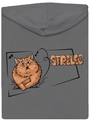 Mačací horoskop: Strelec dámska mikina na zips Steel Gray