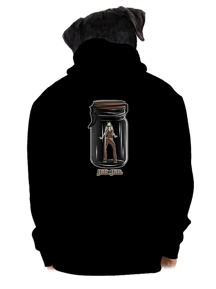 Jar in jar pánska mikina na zips Black
