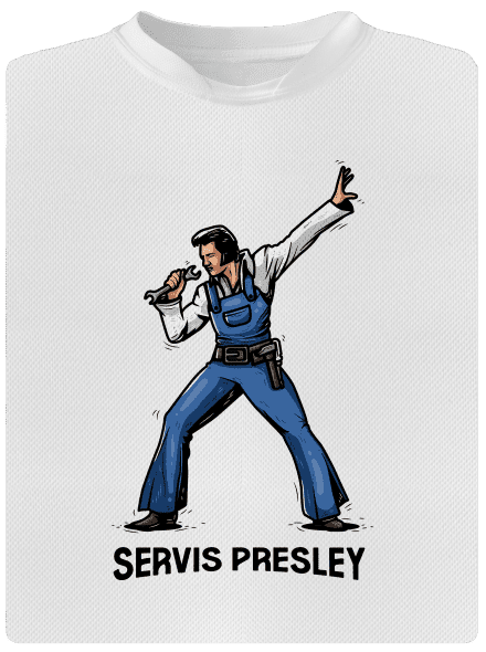 Servis Presley detské športové tričko White
