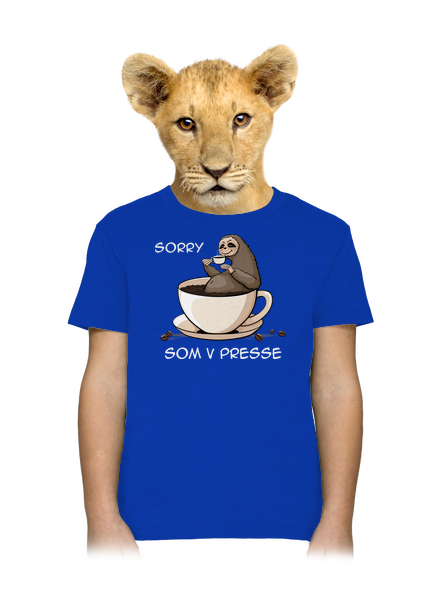V presse detské tričko Royal Blue