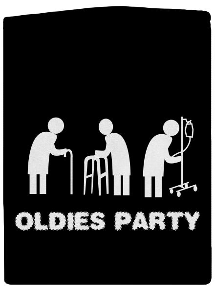 Oldies party dámska mikina na zips Black
