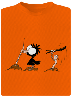 Nesprávny koniec detské športové tričko Neon Orange