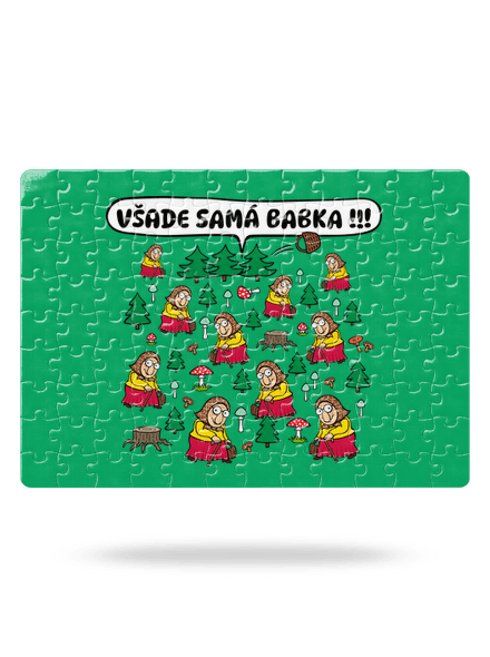 Všade samá babka puzzle White