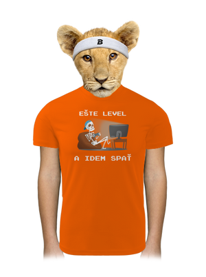 Ešte level detské športové tričko Neon Orange