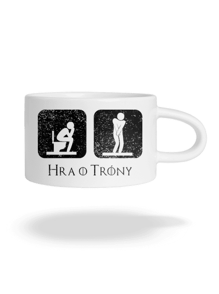Hra o trůny hrnček makronka White