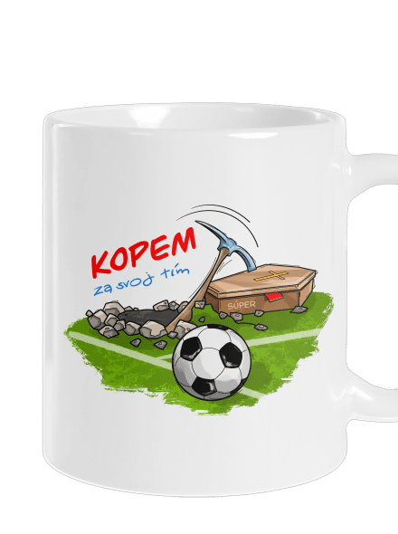 Kopem za svoj tím klasický hrnček White