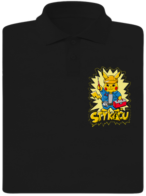 Stykaču pánska polokošeľa Black