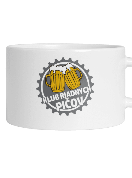 Klub riadnych pičov hrnček makronka White