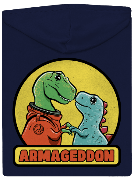 Armageddon pánska mikina na zips Navy