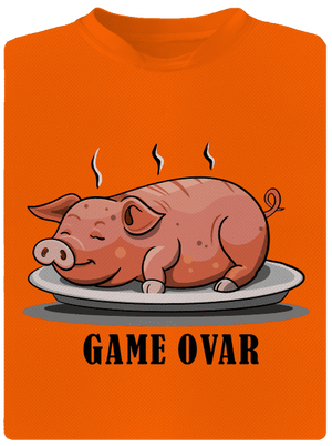 Game ovar pánske športové tričko Neon Orange