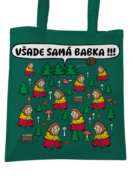 Všade samá babka taška Bottle Green WM