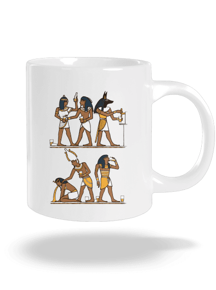 Egyptská párty veľký hrnček White