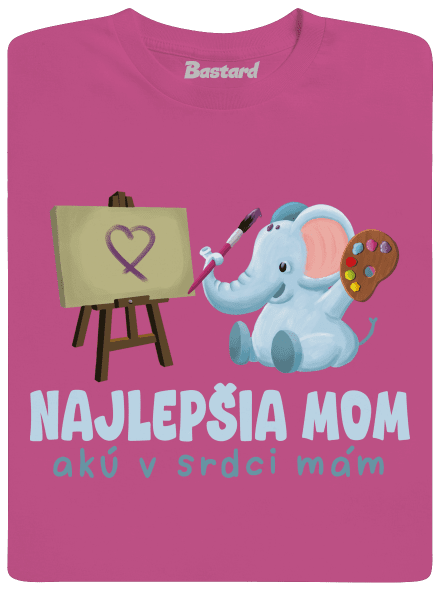 Najlepšia mom detské tričko Fuchsia