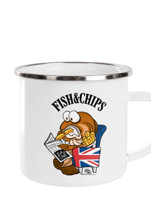 Fish and chips plecháčik White