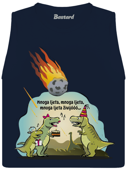 Mnoga ljeta dámske tielko voľné Navy