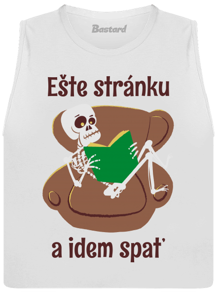 Ešte stránku dámske tielko voľné White