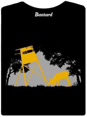 Lesná harmónia dámske tričko s lemom Black