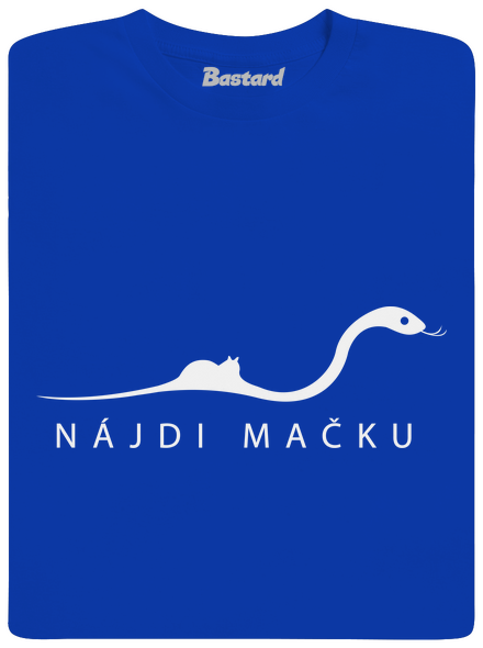 Nájdi mačku pánske dlhý rukáv Royal Blue