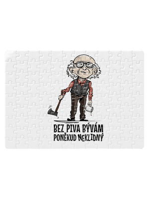 Neklidný bez piva puzzle White