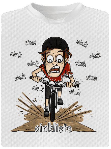 Cinklista detské športové tričko White