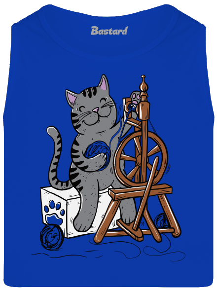 Mačka pradie pánske tielko Royal Blue