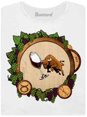 Vínny horoskop: Býk dámske tričko prémium White