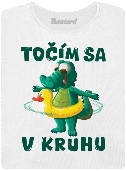 Točím sa v kruhu dámske tričko s lemom White