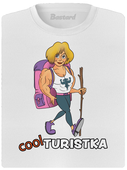 Cool turista dámske športové tričko White