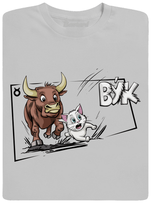 Mačací horoskop: Býk pánske tričko Pacific Grey