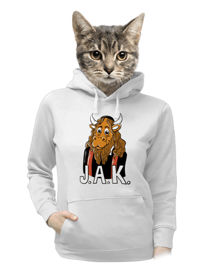 Jak dámska mikina klokanka White