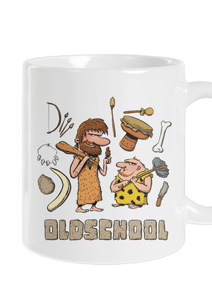 Oldschool klasický hrnček White