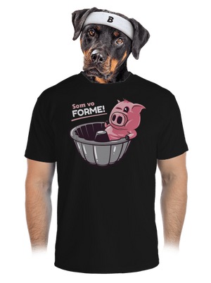 Vo forme pánske športové tričko Black