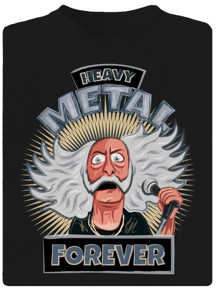 Heavy metal forever detské športové tričko Black