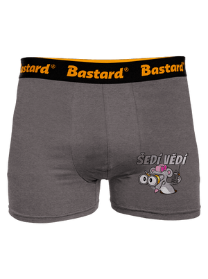 Šedí vedia - myš boxerky Gray Melange