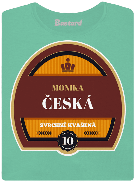 Pivná etiketa dámske tričko prémium Mint Mal