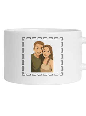 Ghibli efekt z vlastnej fotky hrnček makronka White