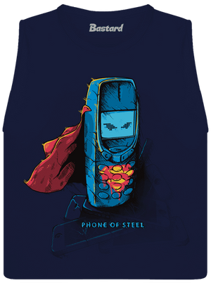 Mobil z ocele dámske tielko voľné Navy