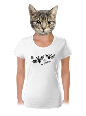 Batminton dámske tričko White