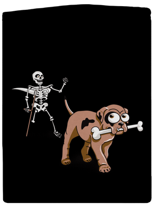 Kostlivec dámska mikina na zips Black