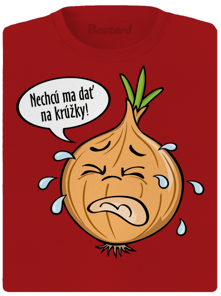 Cibuľa na krúžky dámske športové tričko Red Mal