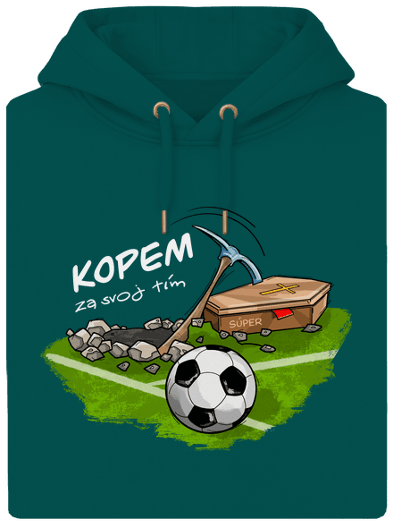 Kopem za svoj tím unisex mikina premium Emerald Green