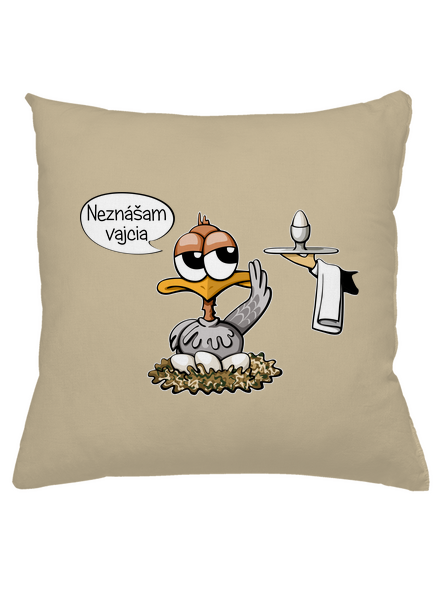 Neznášam vajcia vankúš Beige