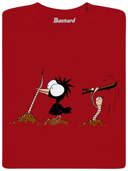 Nesprávny koniec detské tričko Red
